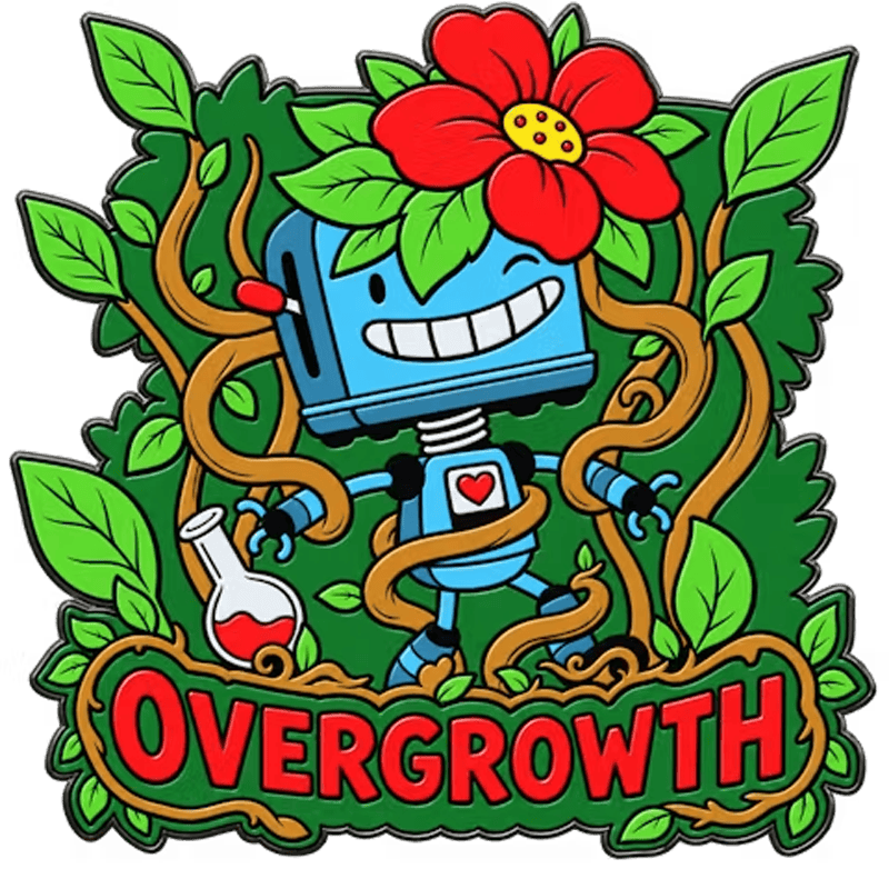 Overgrowth Enamel Pin#6