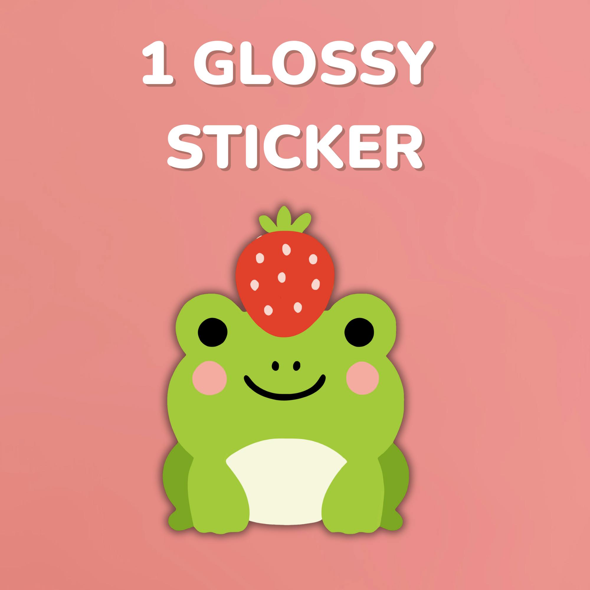 2.5" Glossy Sticker: Ichigo the Strawberry Frog