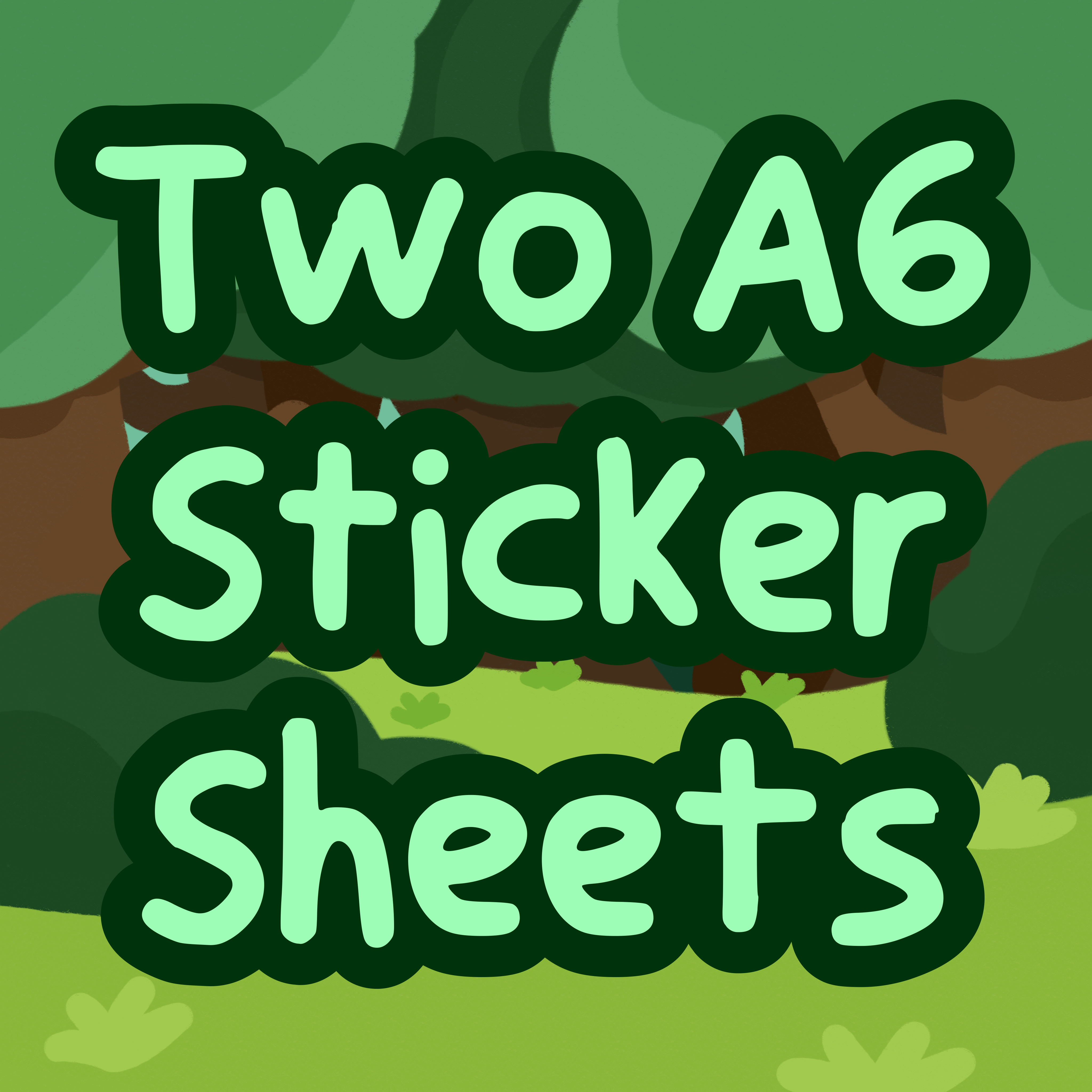 Two A6 Sticker Sheets