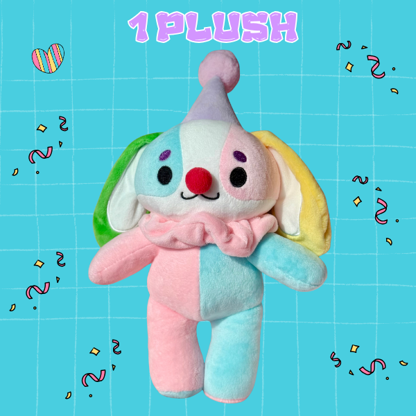 Clown Puppy Plush