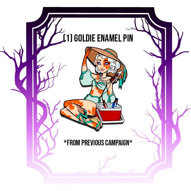 Goldie Enamel Pin