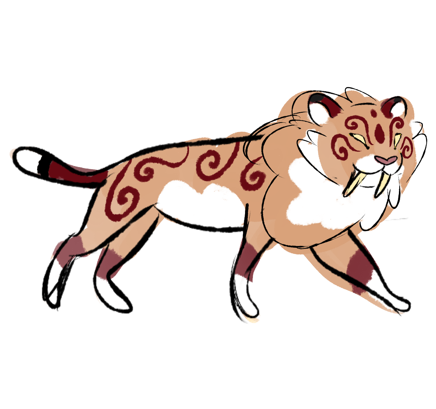 Cinnamon Saber-toothed Cat