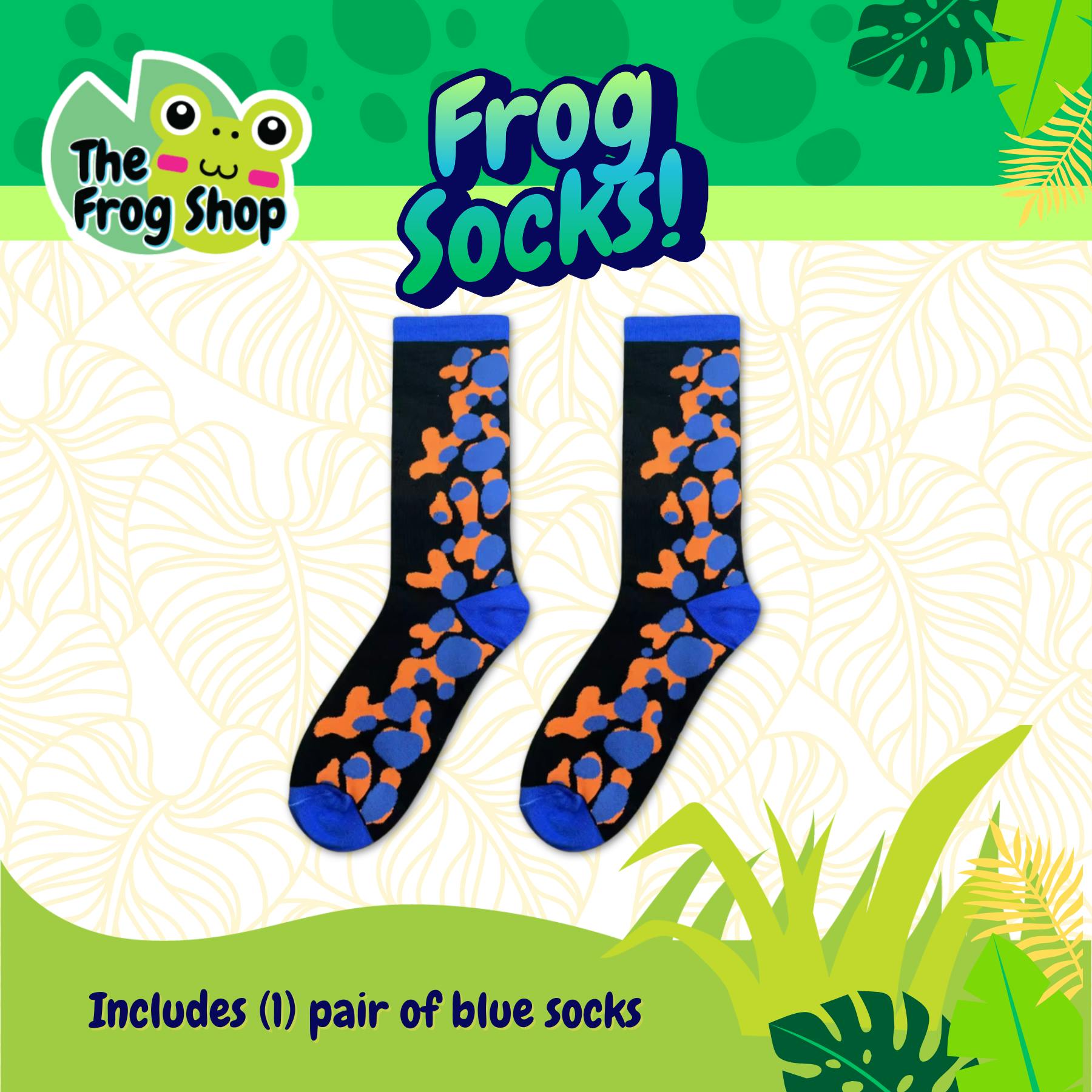 Blue Frog Socks