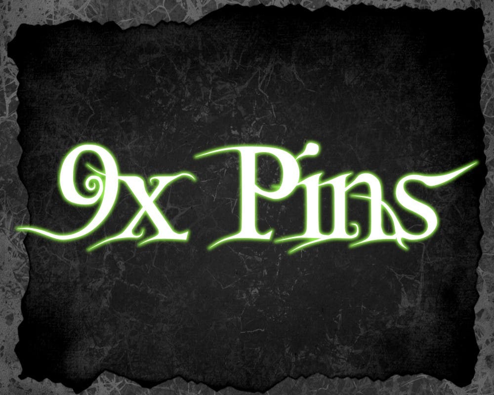 Pin : 9x Enamel Pin (Over 2cm)