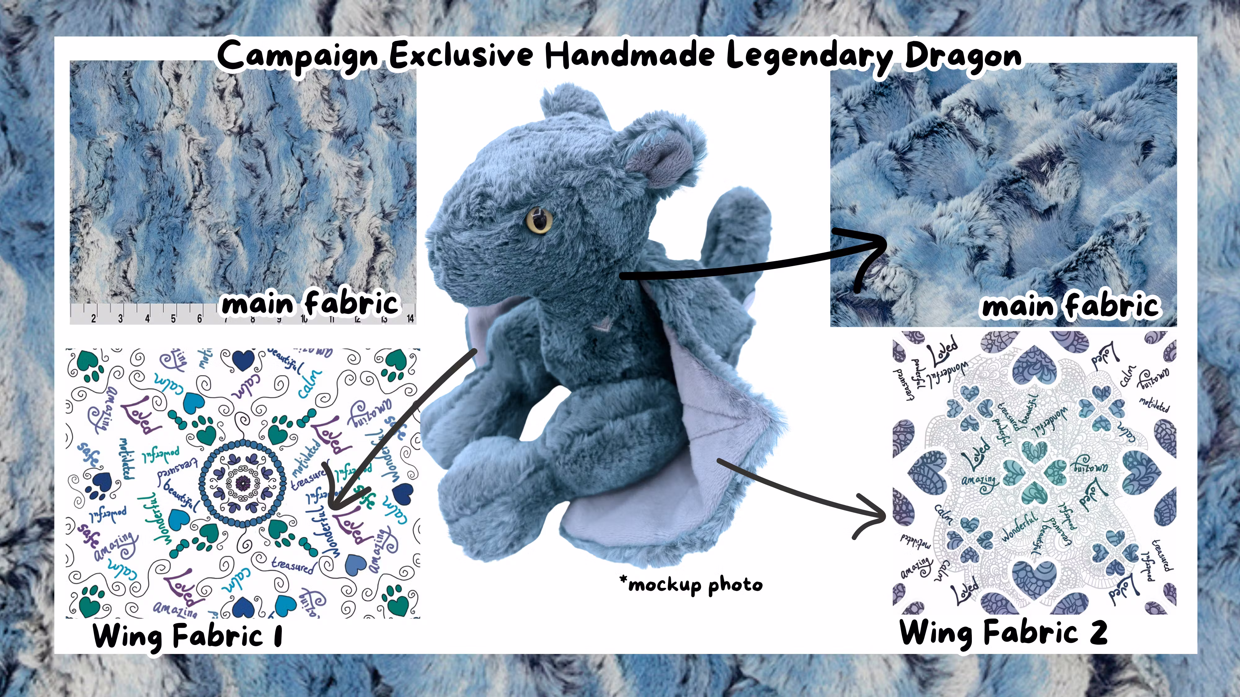 Blue Exclusive Handmade Legendary Dragon