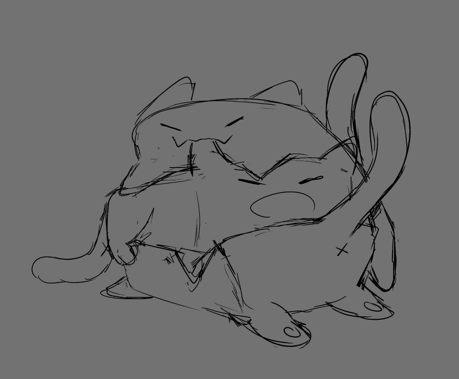Meownies pile