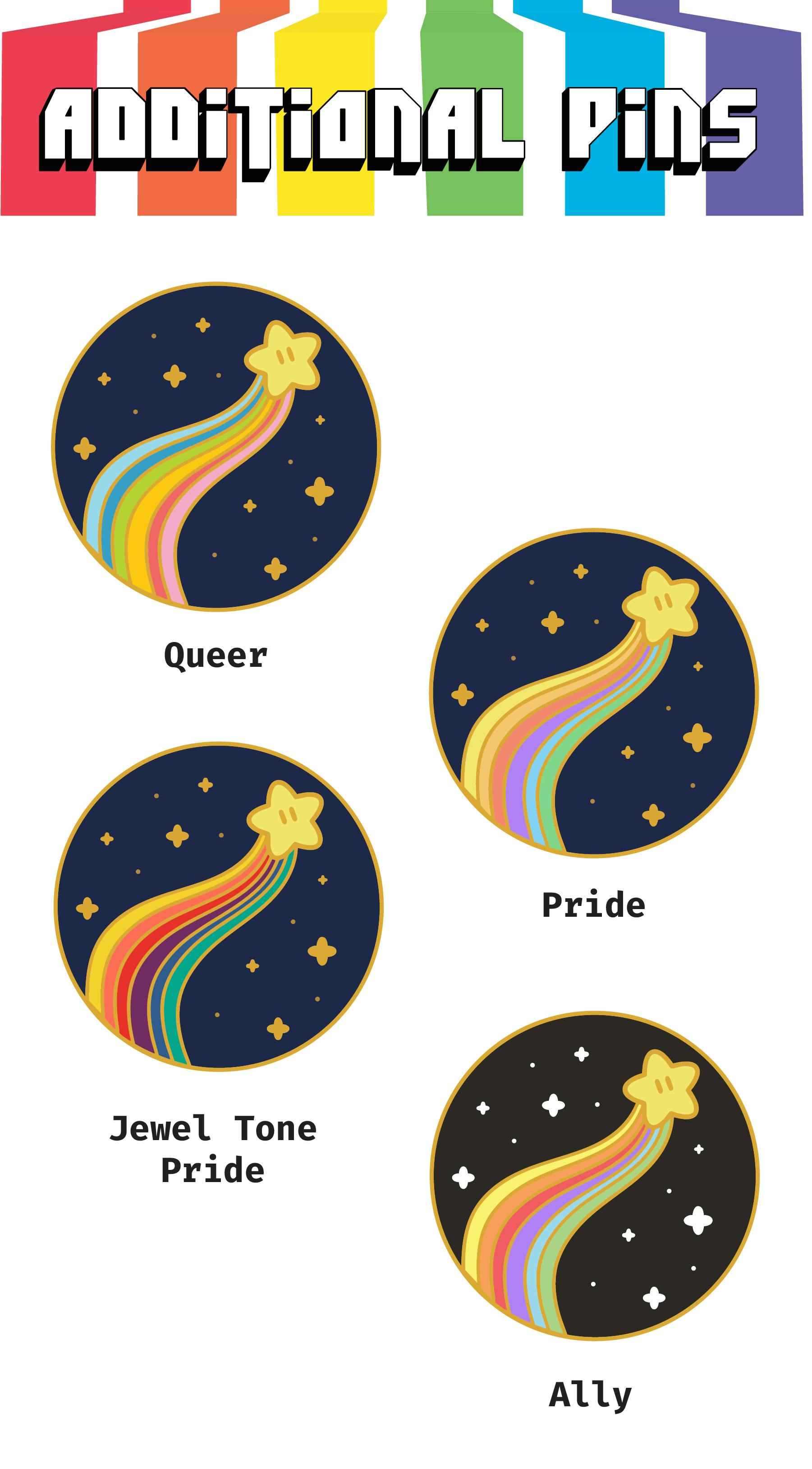 ✦  Additional Pride Star Power Pins