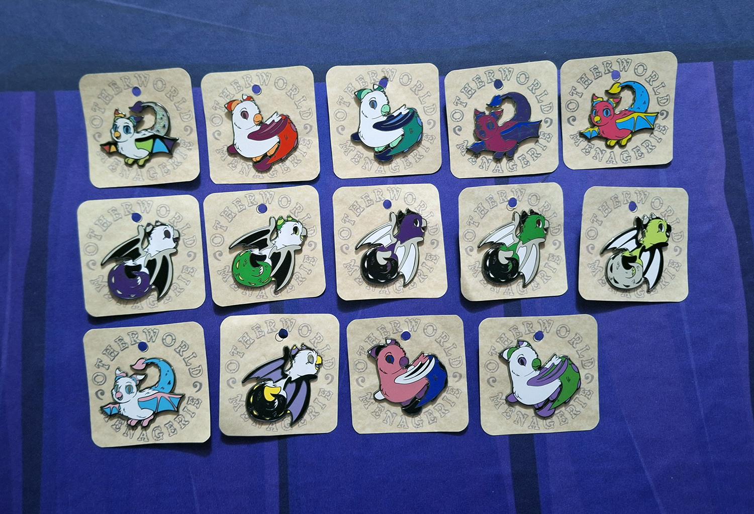 Full Pin Set - Pride Cockatrice Chicks - 14 Pins