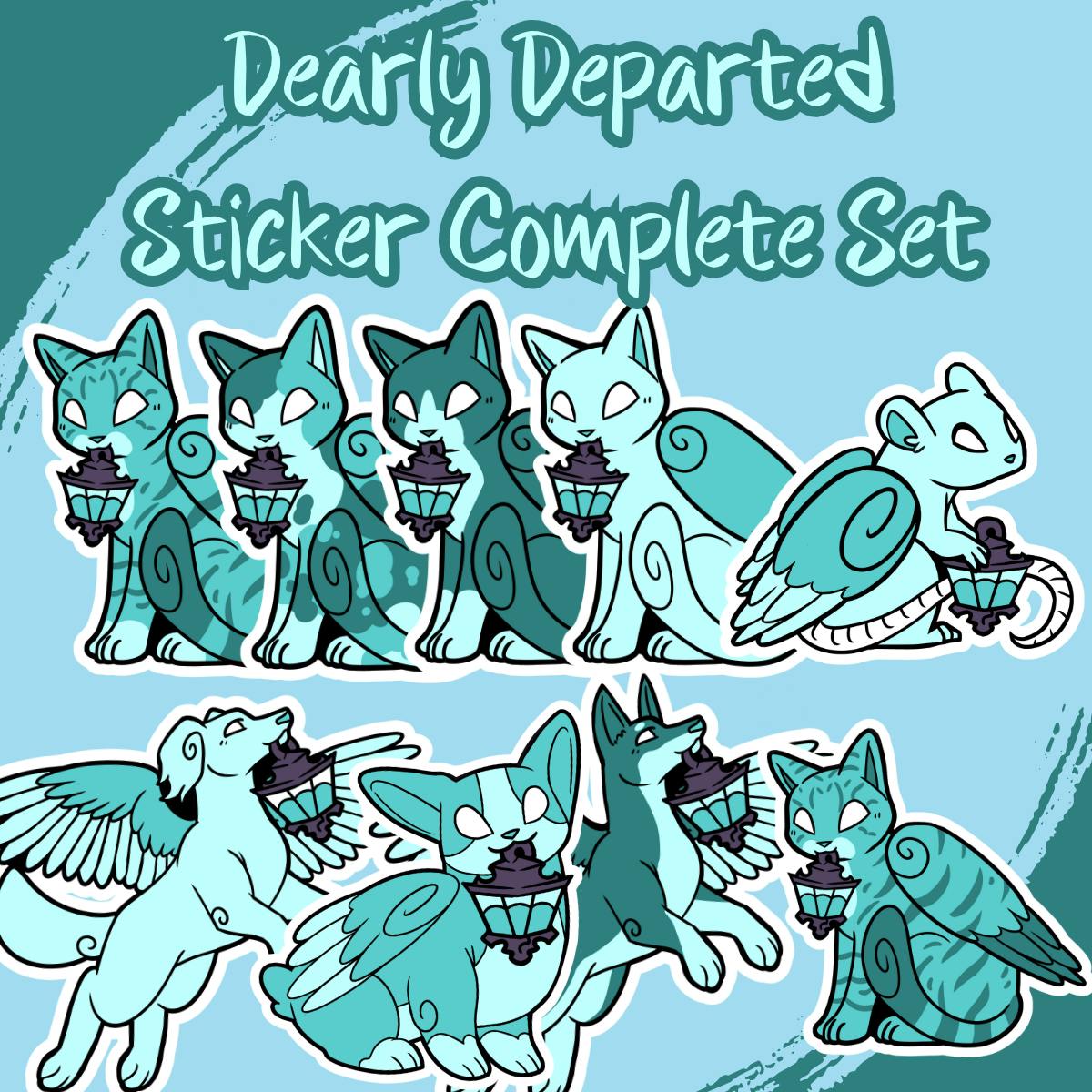 Dearly Departed Complete Sticker Set!