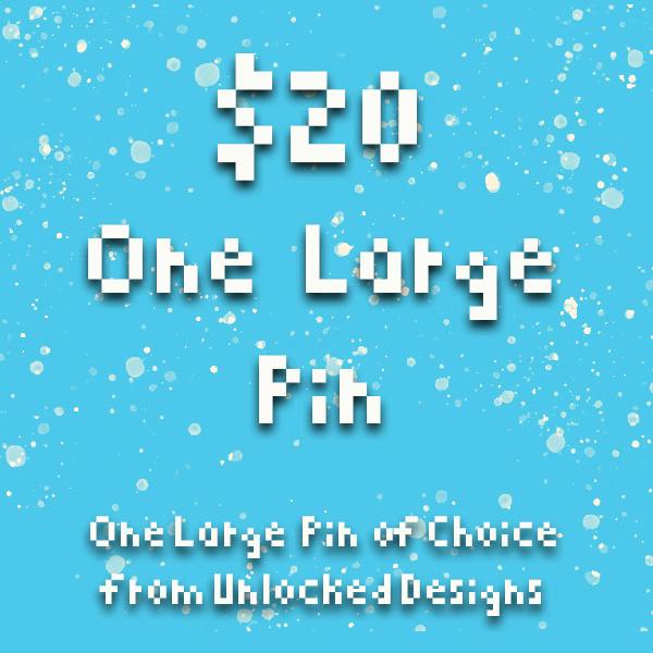 One (1) Large Enamel Pin