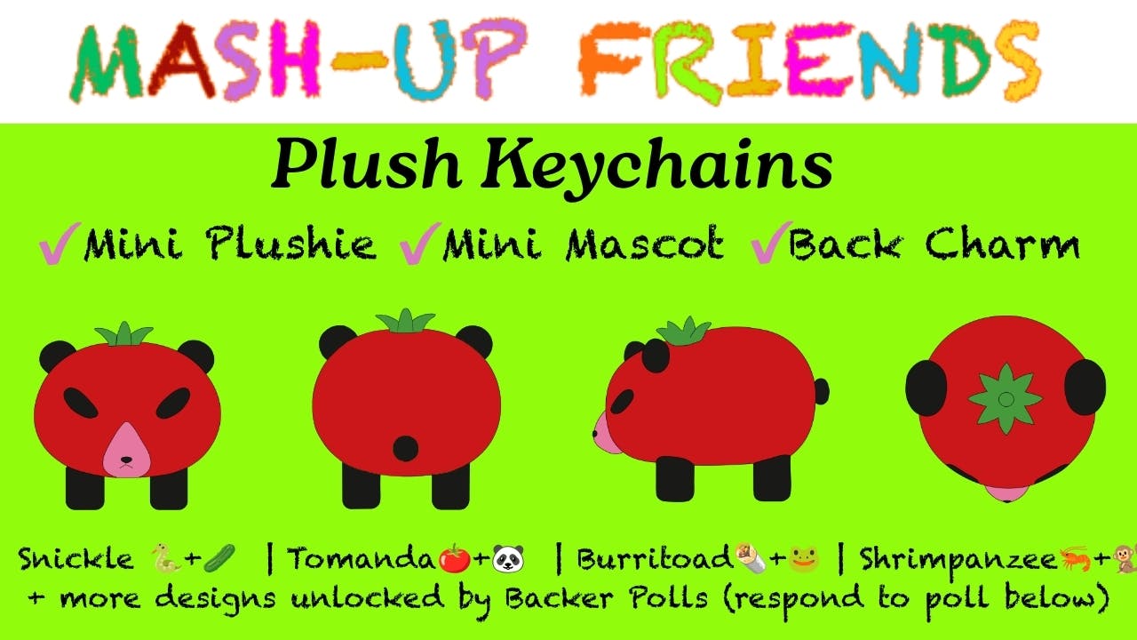 Mash-Up Friends Keychain Plushies