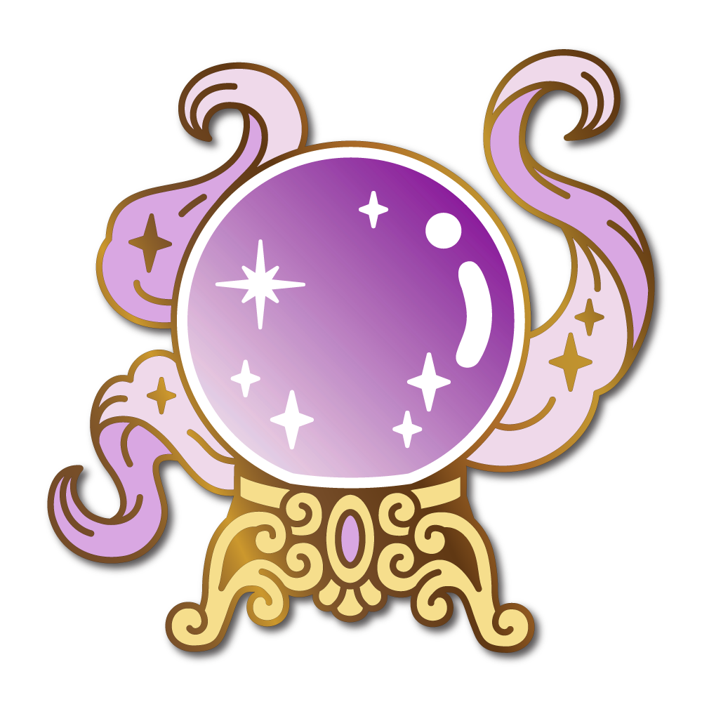 Oracle's Crystal Ball Pin