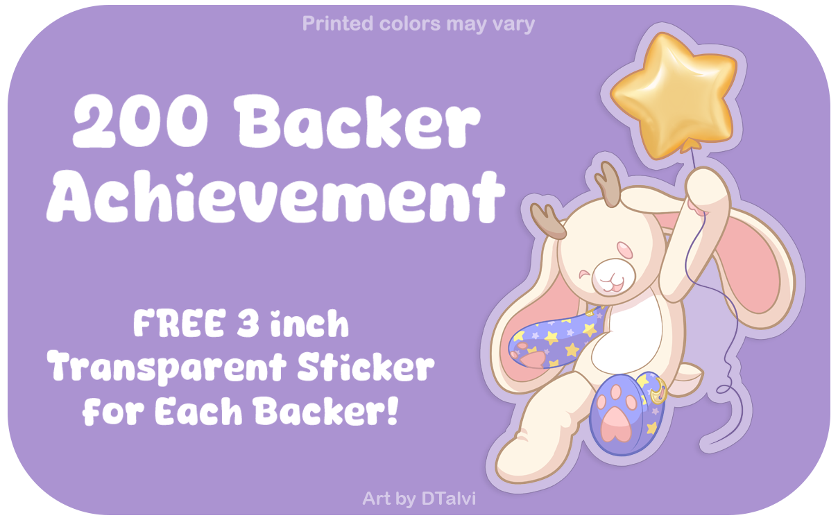 FREE sticker for ALL reward pledges!