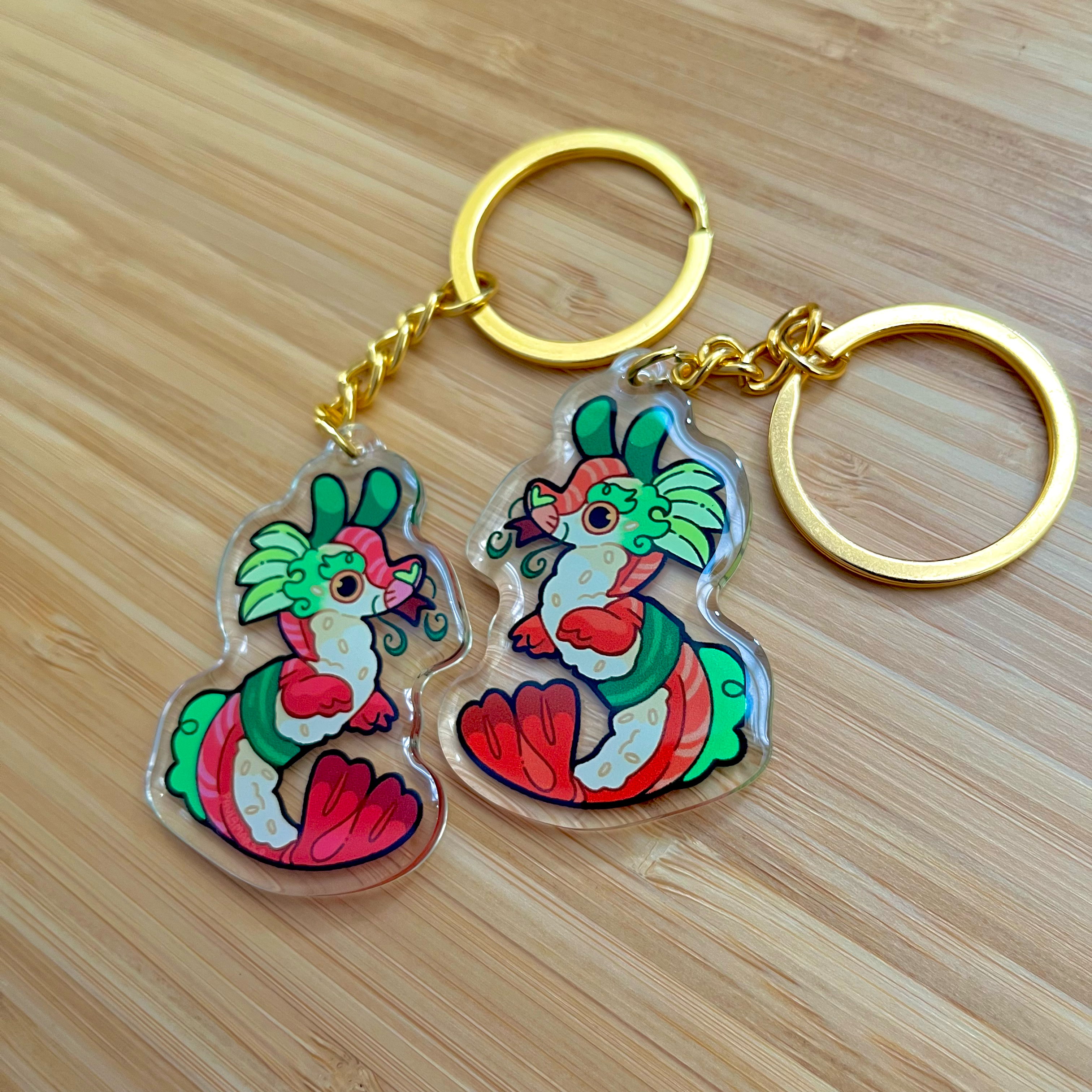Sushi Dragon Acrylic Keychain