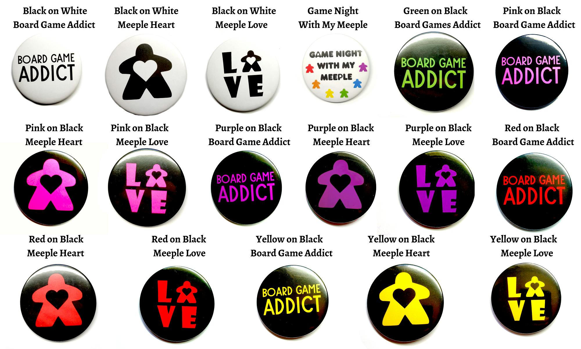 Board Gamer Button Badge