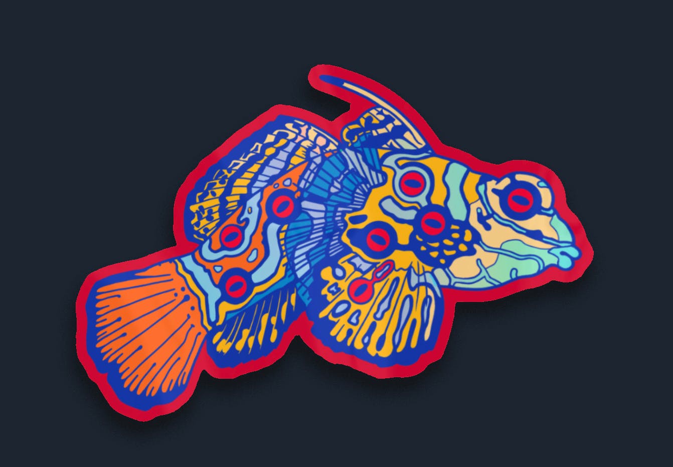 MandarinFish Sticker