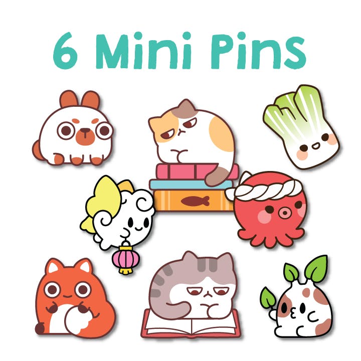 Six Mini Pins