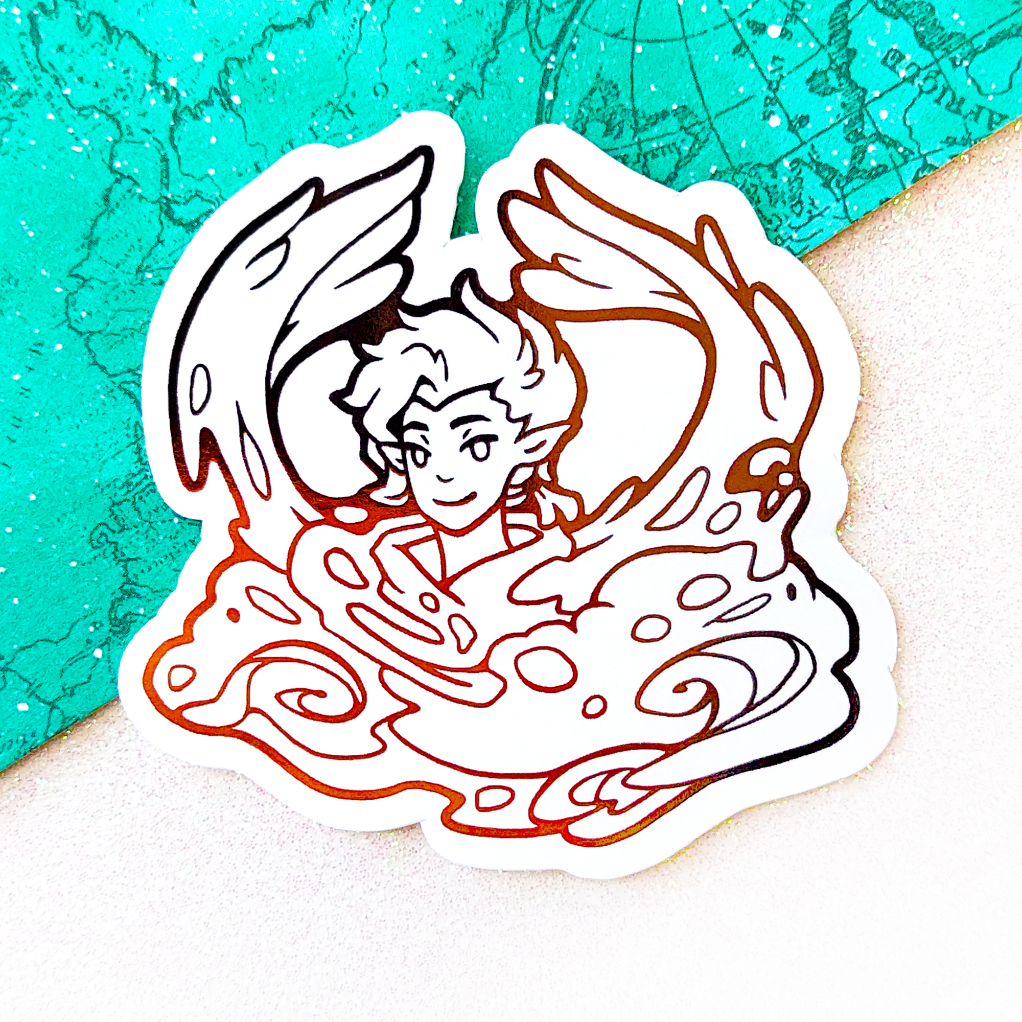 "Angel of Wind" - Foil Sticker