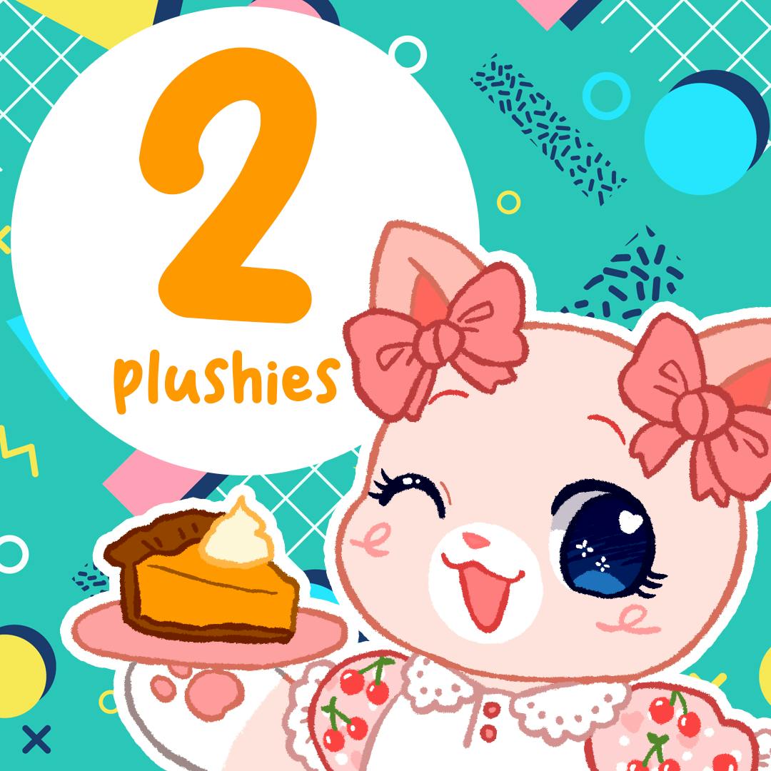 Two (2) Very Huggable Softies Plushies