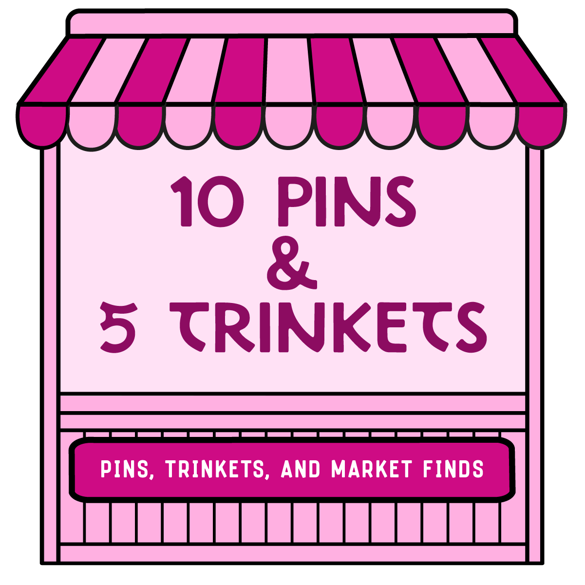 10 Pins + 5 Trinkets - The Grand Market Haul ⭐