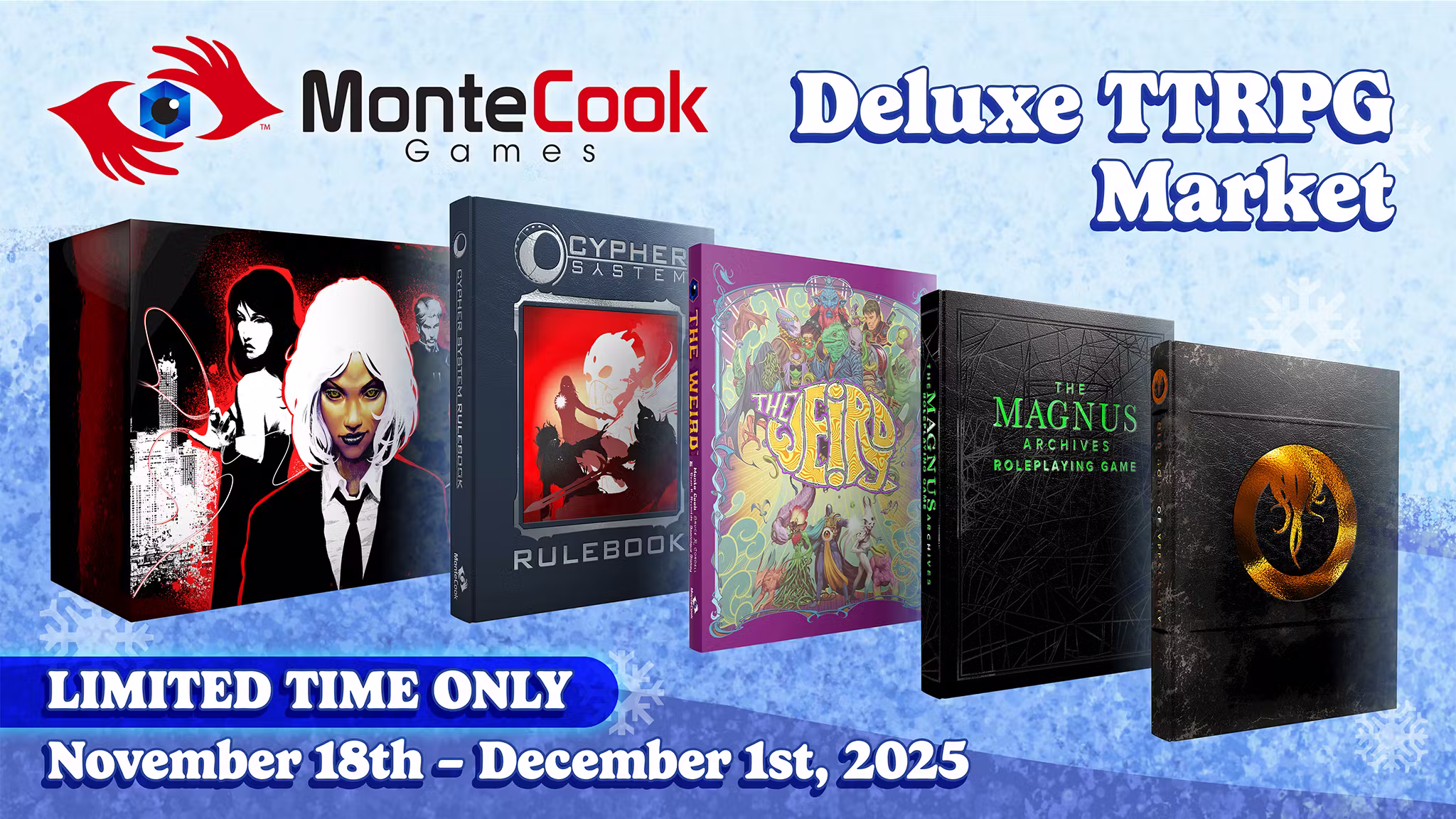 Monte Cook Games' Deluxe TTRPG Market!