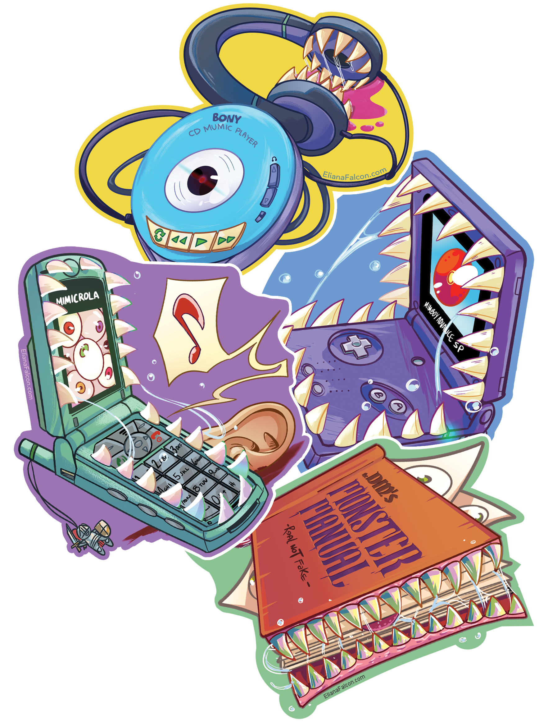 Analog Mimic Sticker Set