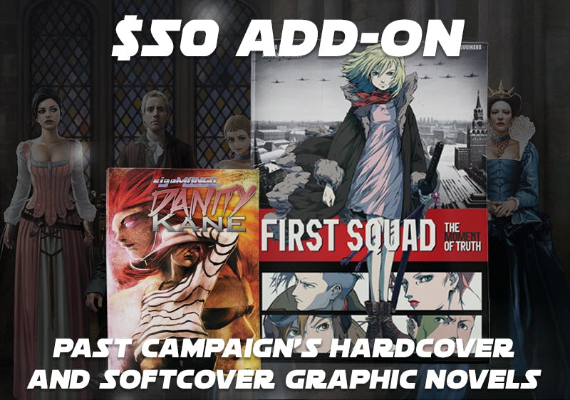 Hardcover and Softcover Graphic Novels from Past Campaigns 