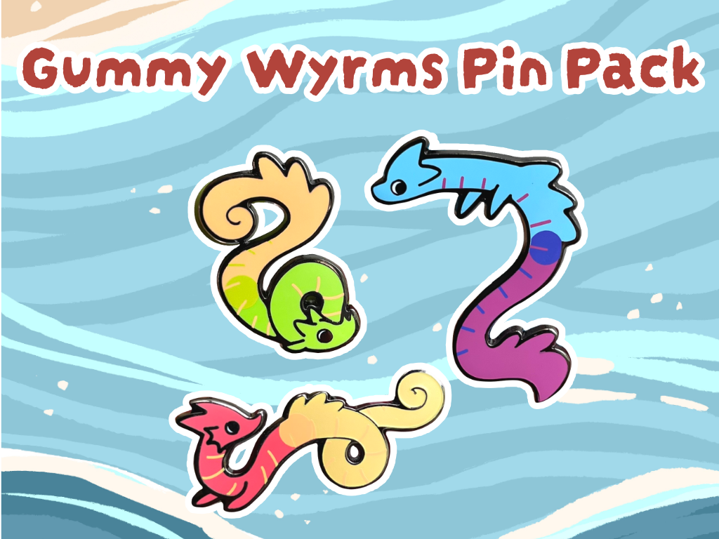 Gummy Wyrms Pin Pack