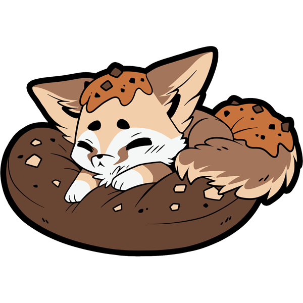 Biskie Sleeping 3 inch Sticker