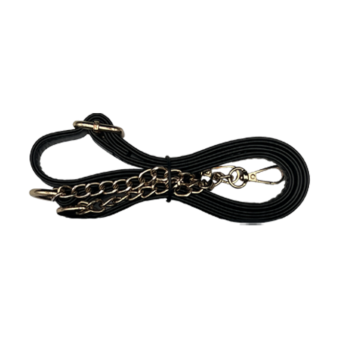 Extra leather strap WITH chain accents