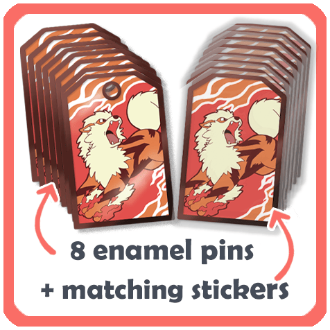 8x Omamori Enamel Pin