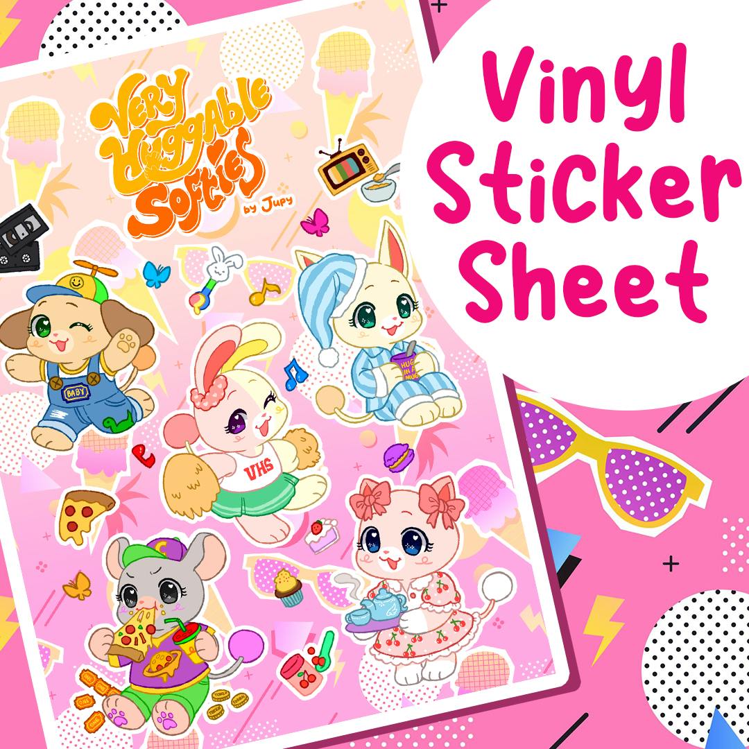 One (1) Vinyl Sticker Sheet