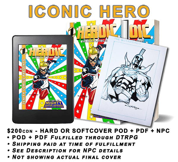 ICONIC HERO - Print + PDF (SC or HC)