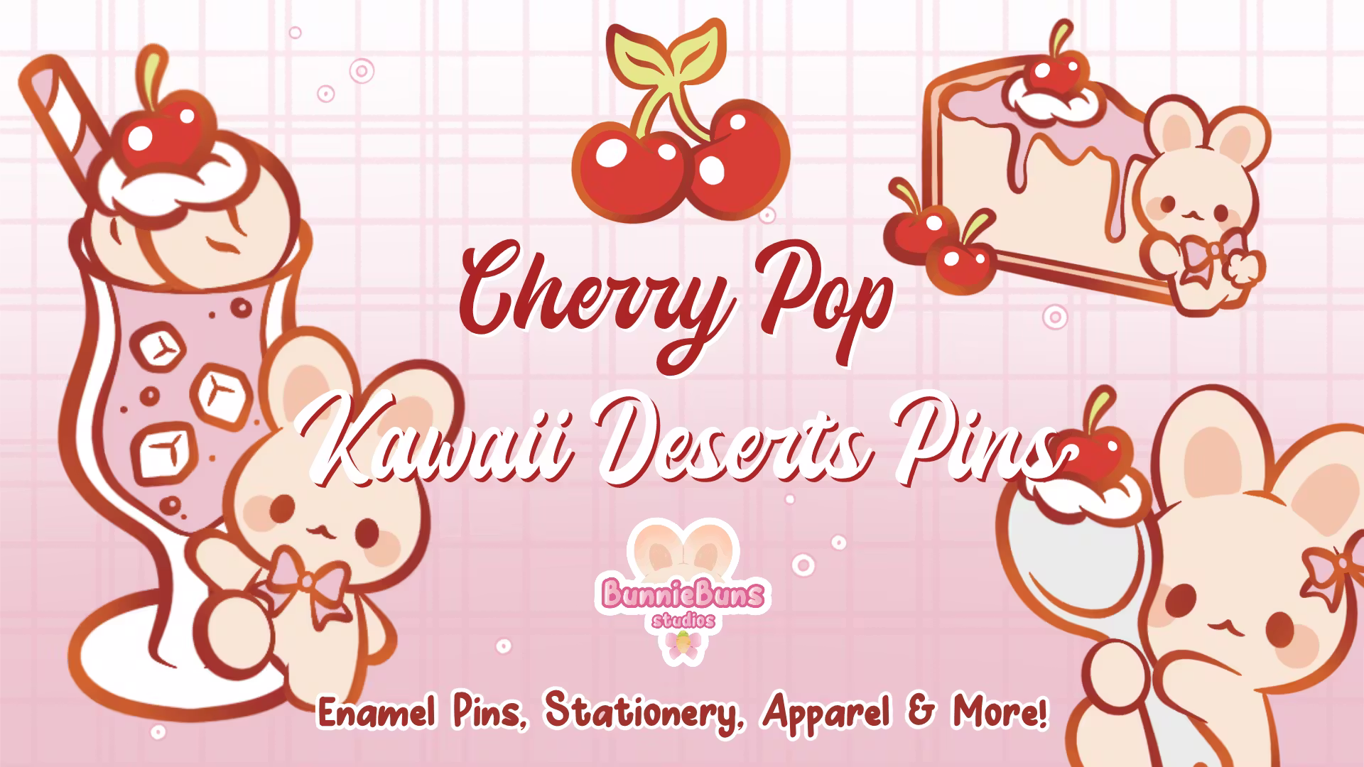 Cherry Pop: Kawaii Dessert Pins