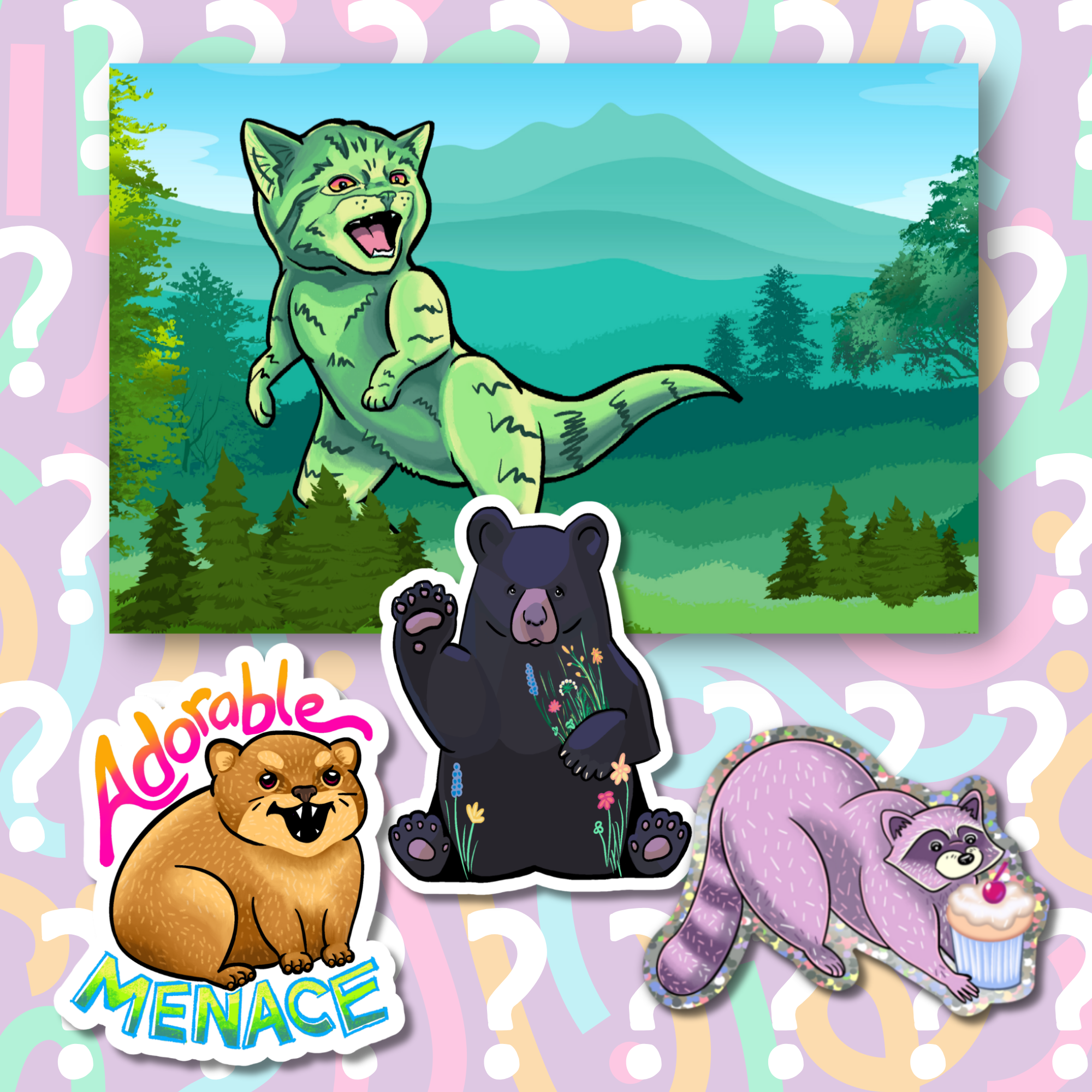 Mystery Postcard + Sticker Pack