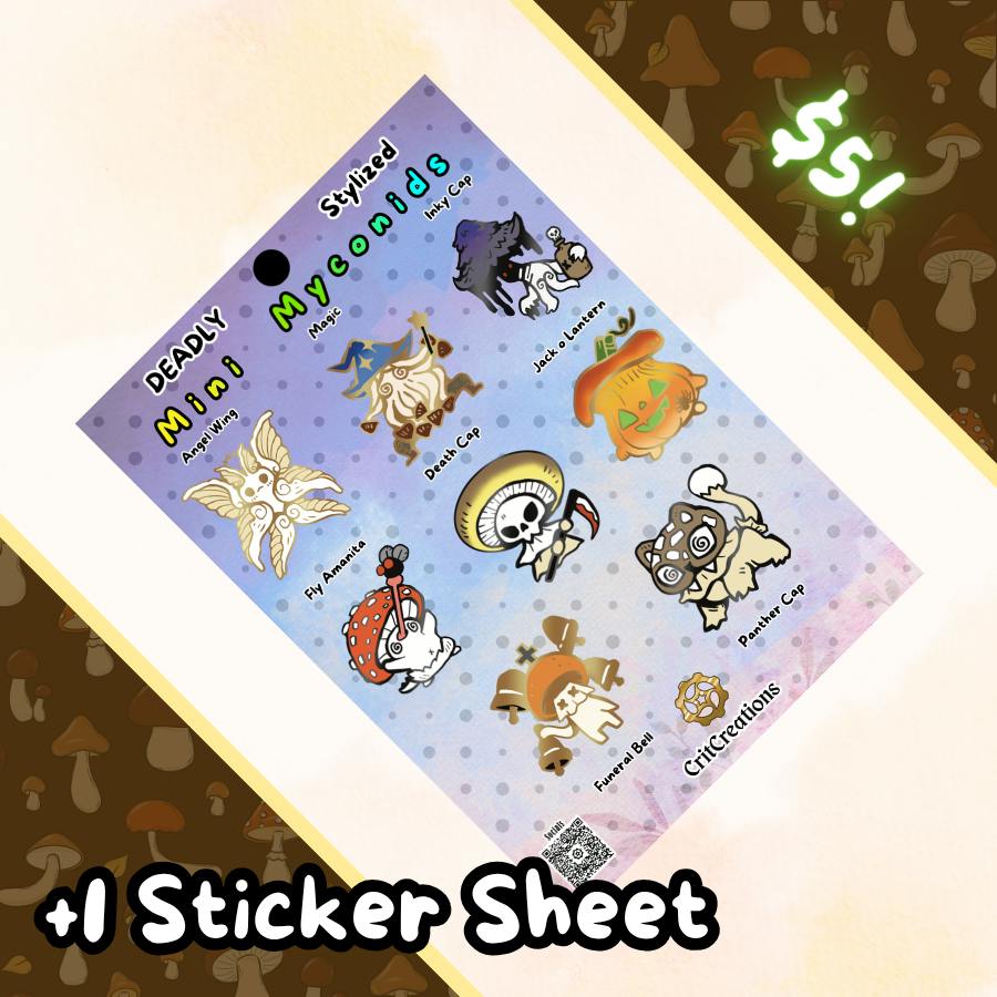 Sticker Sheet Stylized: Deadly