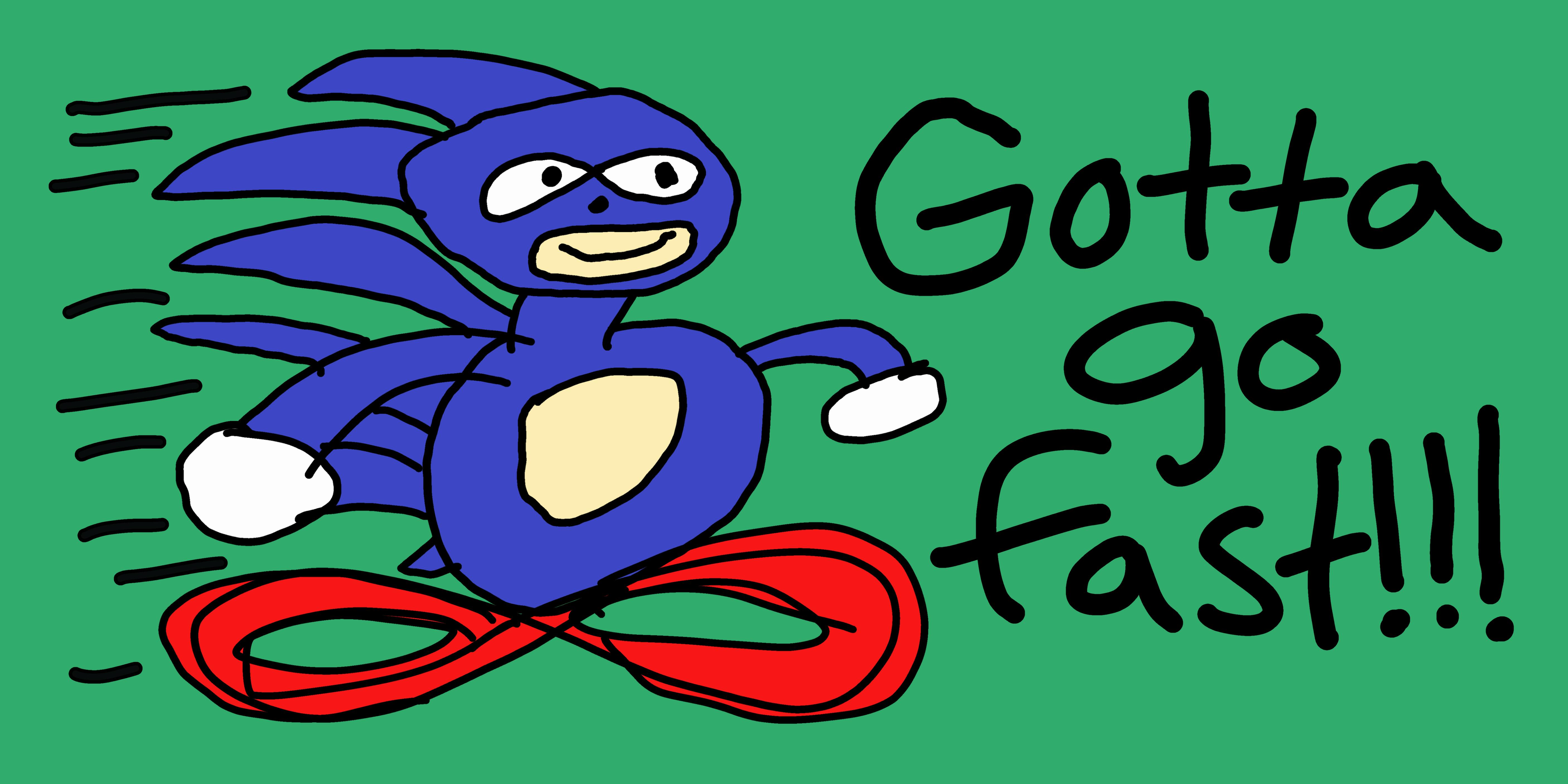 GOTTA GO FAST Bumper Sticker