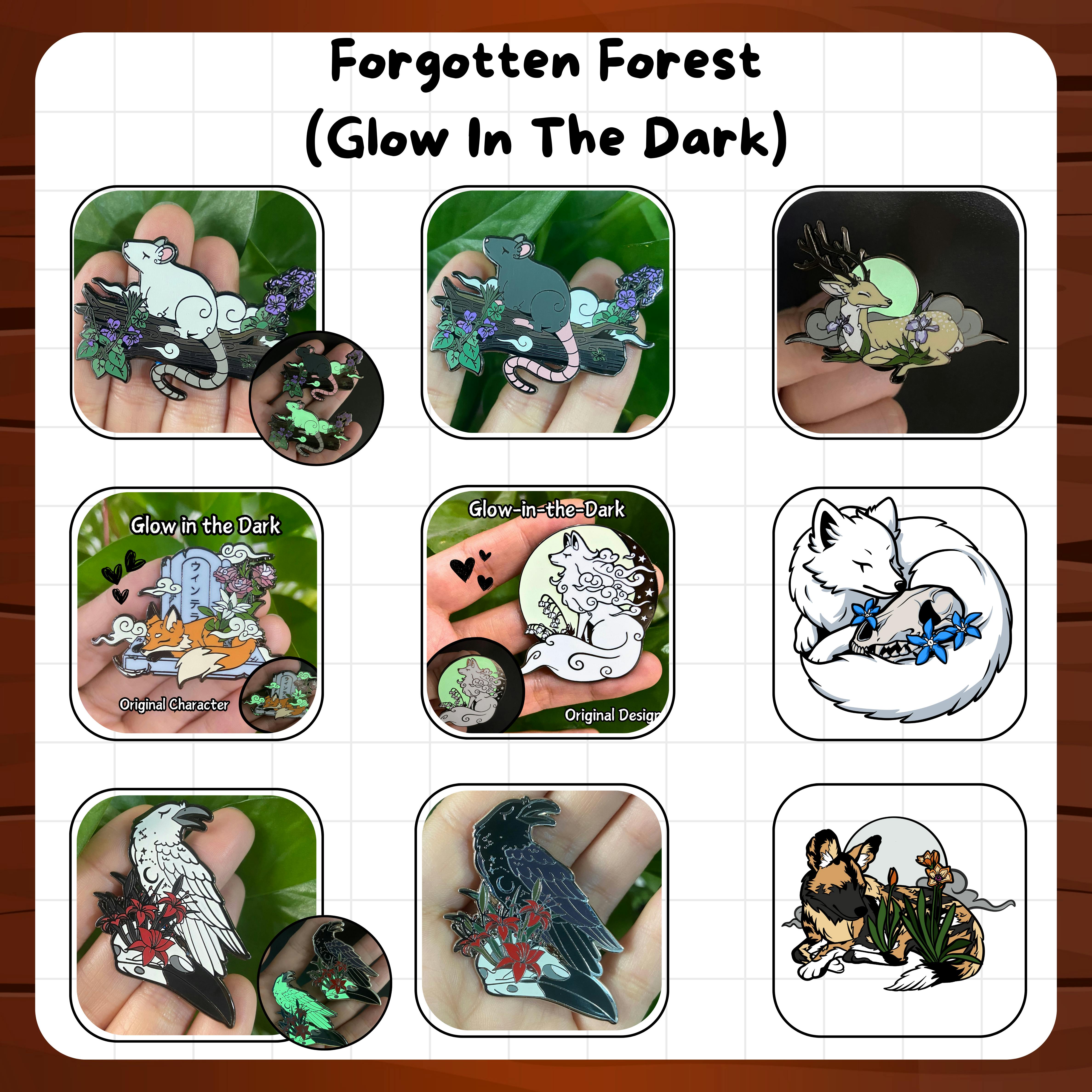 Forgotten Forest Glow-In-The-Dark Pins