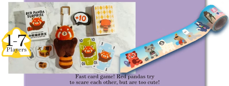 Red Panda Surprise header and sticker images, with a "1–7 players" tag.