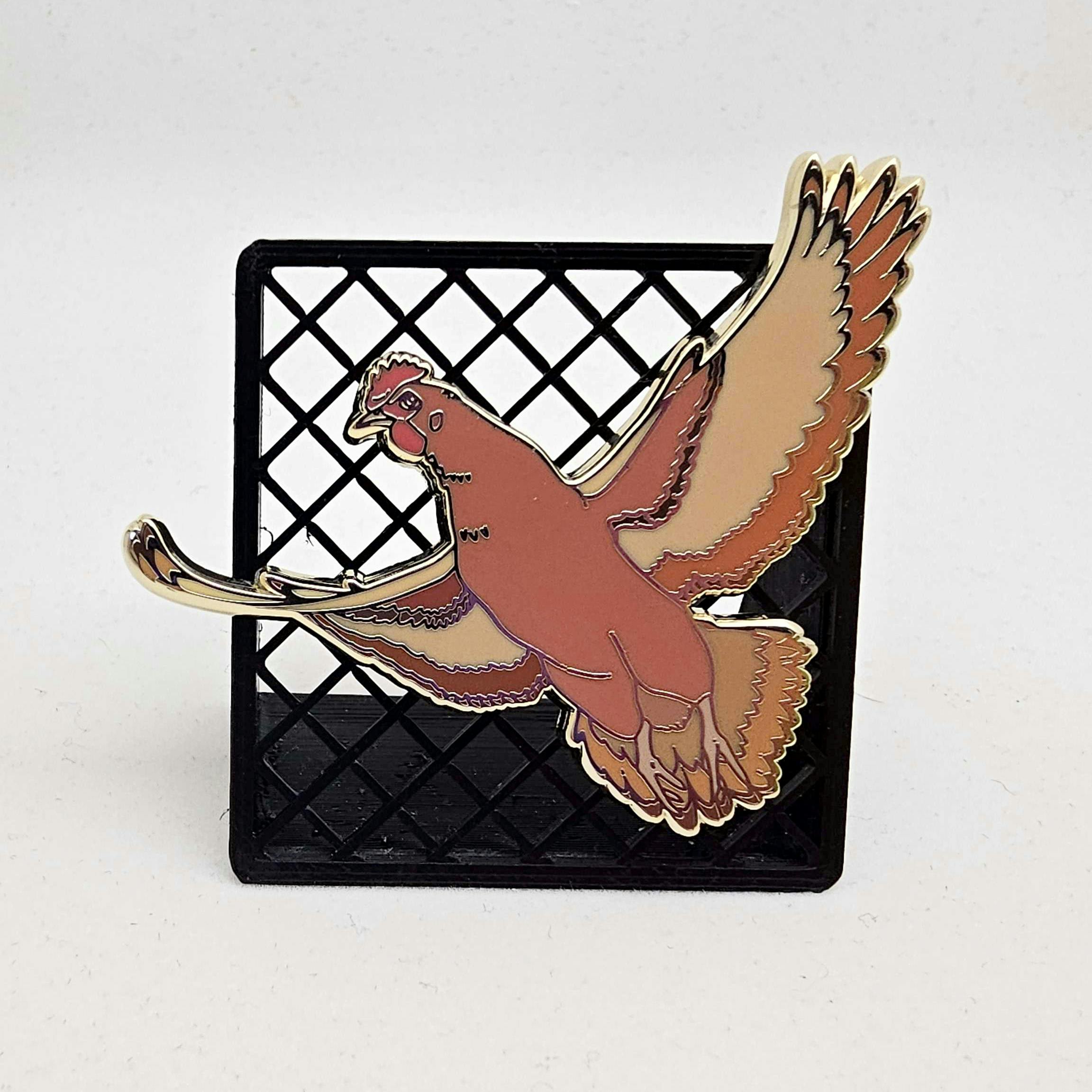 Patagonian Attack Chicken Pin	