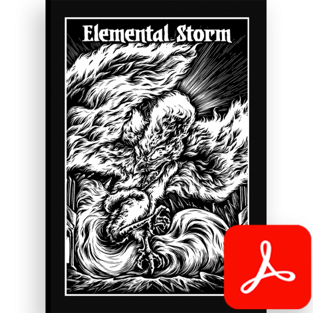 Elemental Storm Shadowdark Battlezoo Bestiary (PDF)
