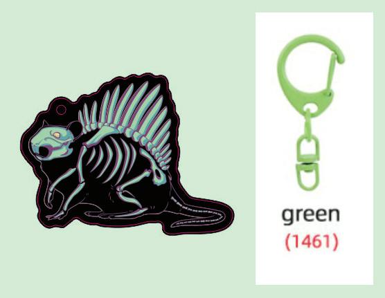 Holo Rat Keychain	