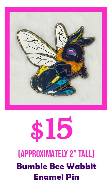 Bumble Bee Wabbit Enamel Pin