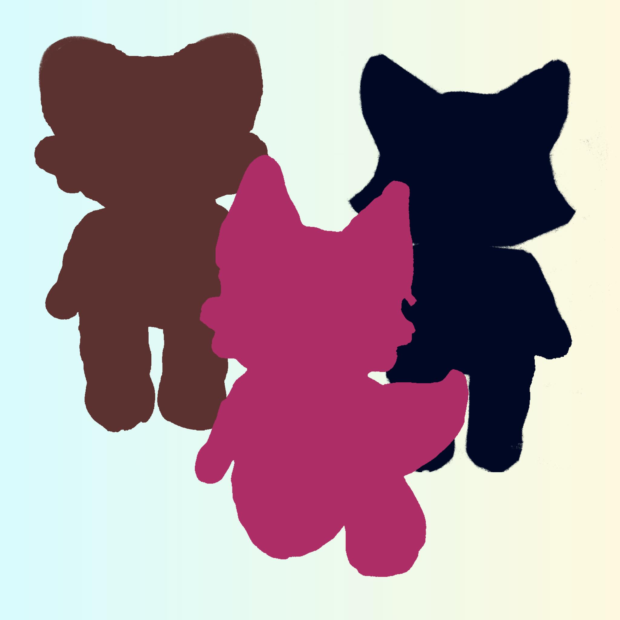 Three Sugarbell Pal Plushies