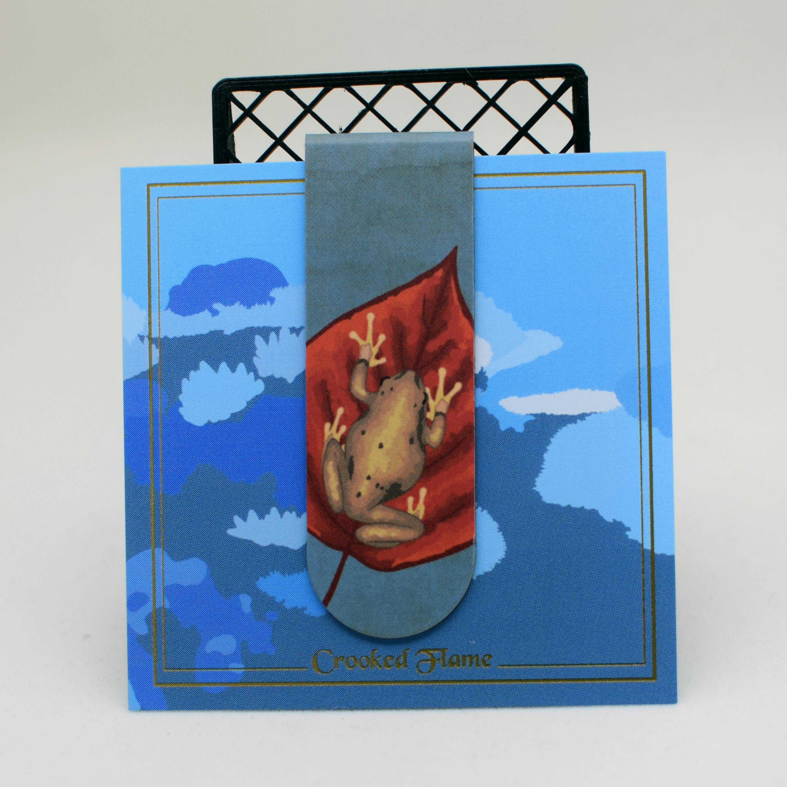 Frog Leaf Magnetic Bookmark	