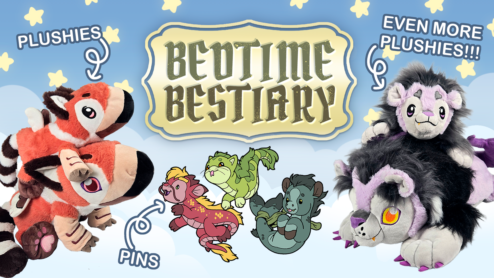 Bedtime Bestiary - Plush beasts from myths and legends!