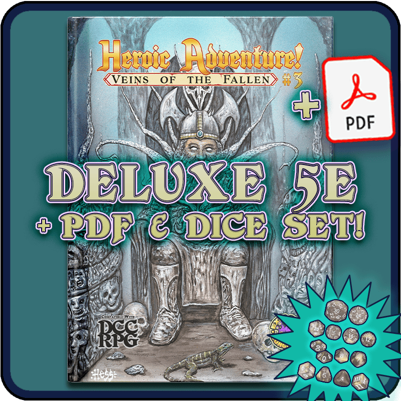 Deluxe Dwarf as Class (DCC Deluxe Book + PDF and Dice)