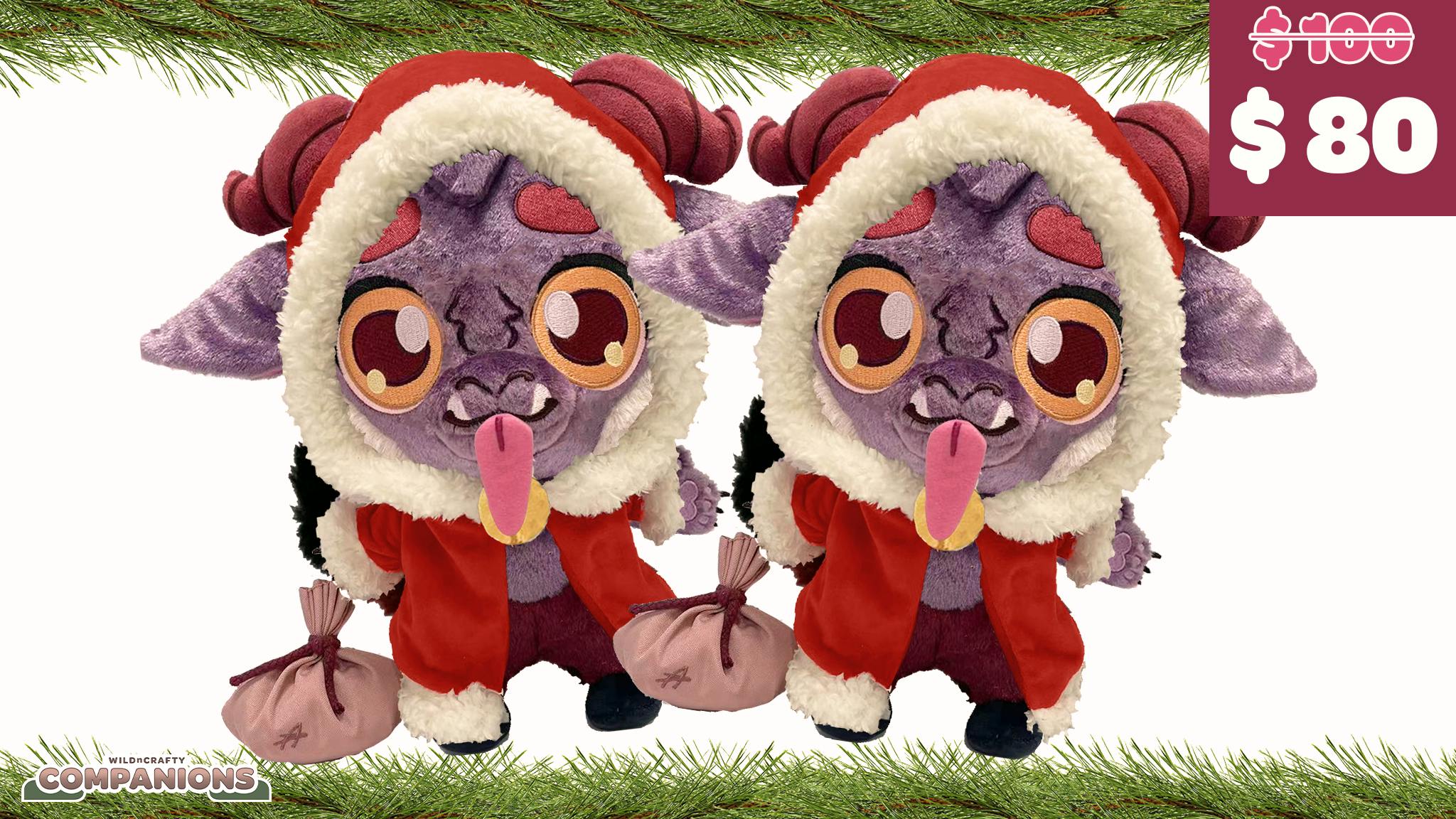 Two Kidd Krampus Plushies