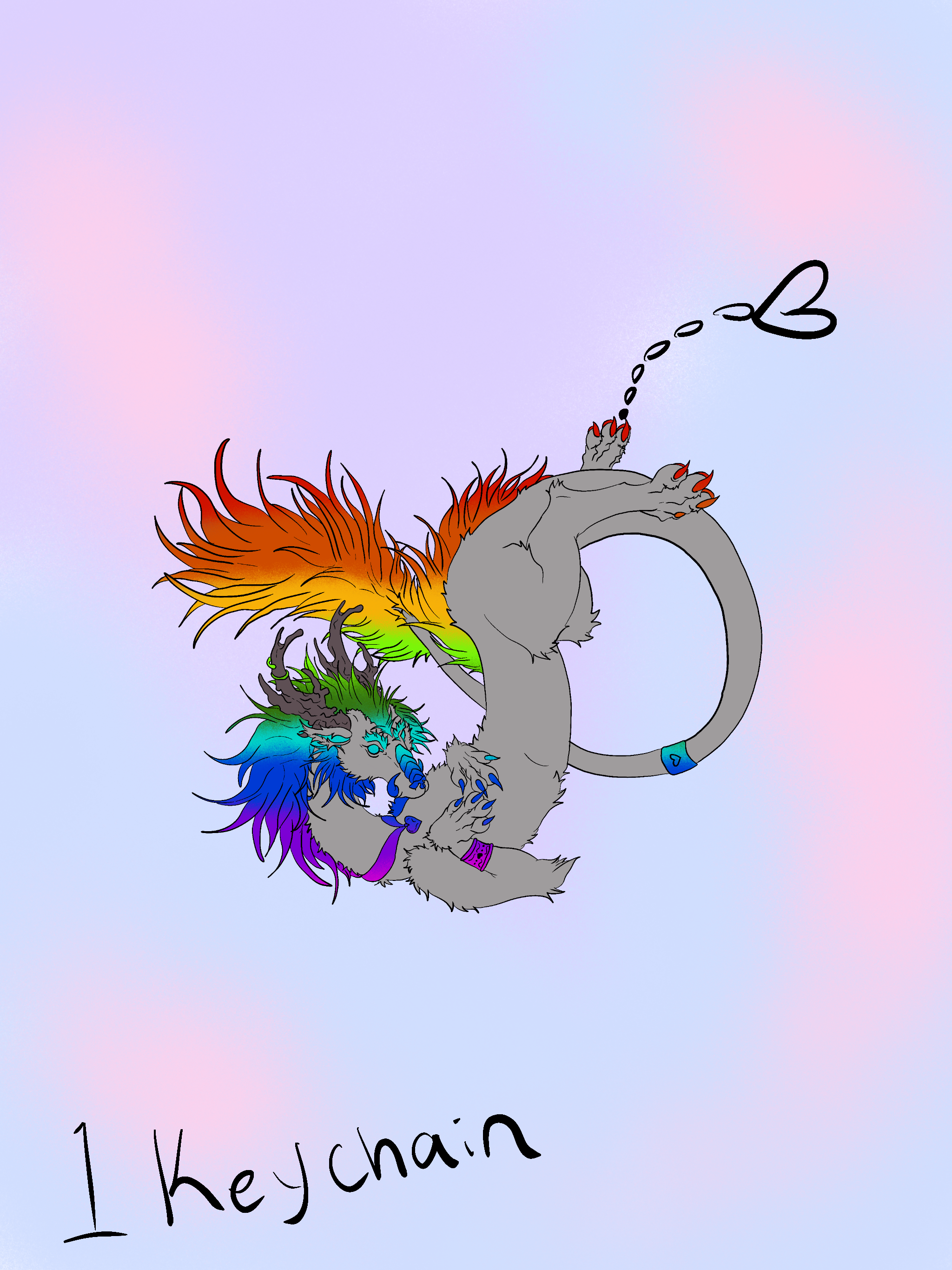 1 acrylic keychain