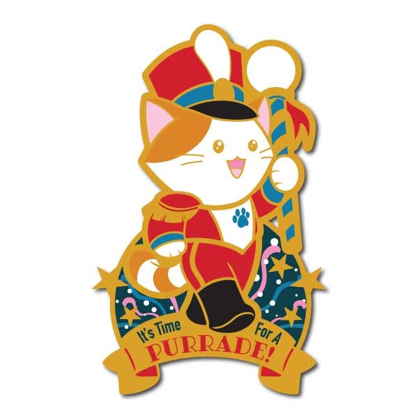 Purrade Drum Major Pin